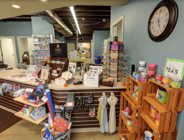 shelves stocked with favorite health products